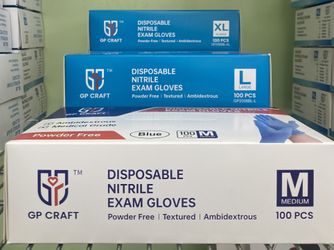 GP CRAFT GLOVES. Blue and Black.S M L XL Size