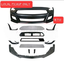 ➿️ Perfect Fit 2018-2023 Ford Mustang GT500 Style Front Bumper Conversion Kit #710