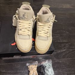 Jordan 4 Off White Sail 