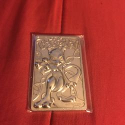 MewTwo 1999 Gold Card