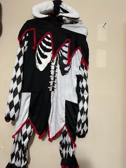 Amscan Sinister Jester Halloween costume Adult size XL!!