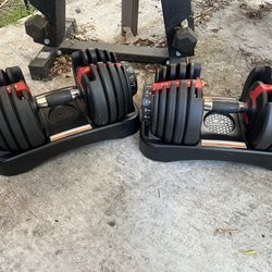 Boflex adjustable dumbbells 52.5 pounds