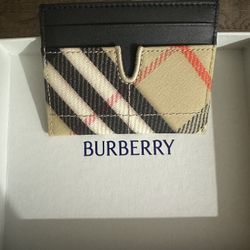 Burberry Check Card Case