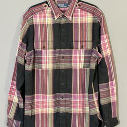 Polo Ralph Lauren Plaid Aztec Vintage Button Shirt