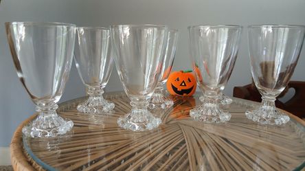 7 Boogie Wine Glasses By Anchor Hocking
