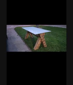 Table. Desk. Wood Desk. 