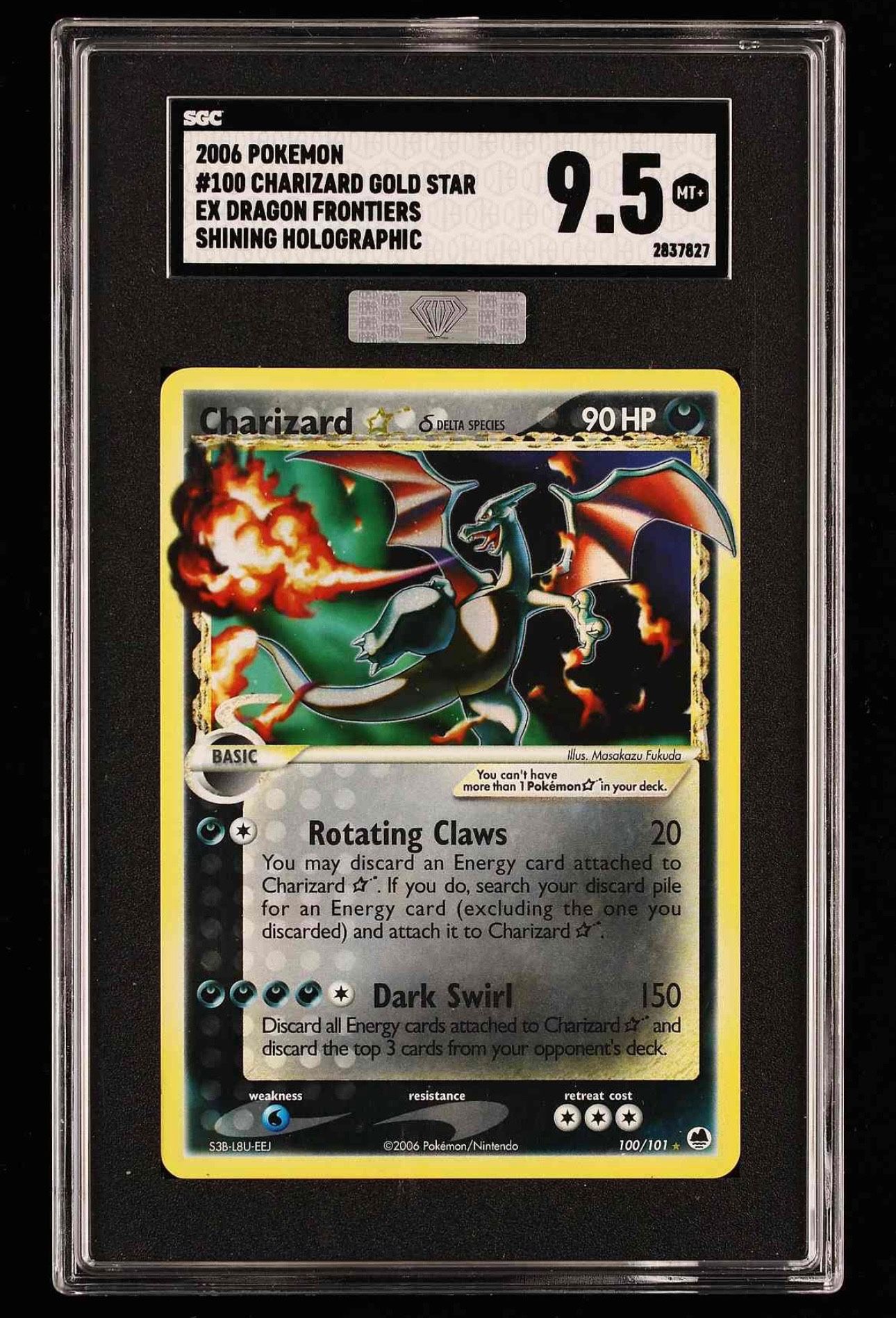 Charizard Gold Star 9.5 Pokémon Pokemon Graded MBA