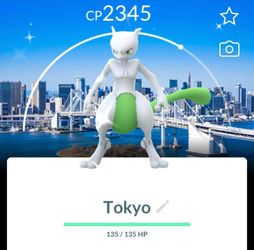 PokemonGo GoFest Shiny Tokyo Background Mewtwo, Kyogre, Groudon