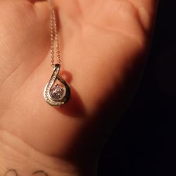 Silver Chain With Swavorski Crystals