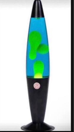 Brandnew 16 Inch Magma Lamp, Black Motion Lamp Blue with Yellow Wax Relaxing Night Light for Adults Night Light for Home Office Decor Great Gift for K