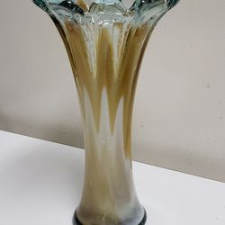 11 3/8" Blown Art Glass Vase