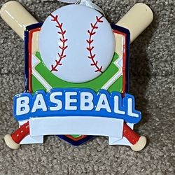 Personalized Christmas ornament Baseball Sports New