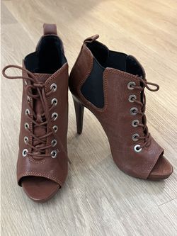 Nine West Women's Elekra Boot,Cognac/Black, Size : 7.5 M US