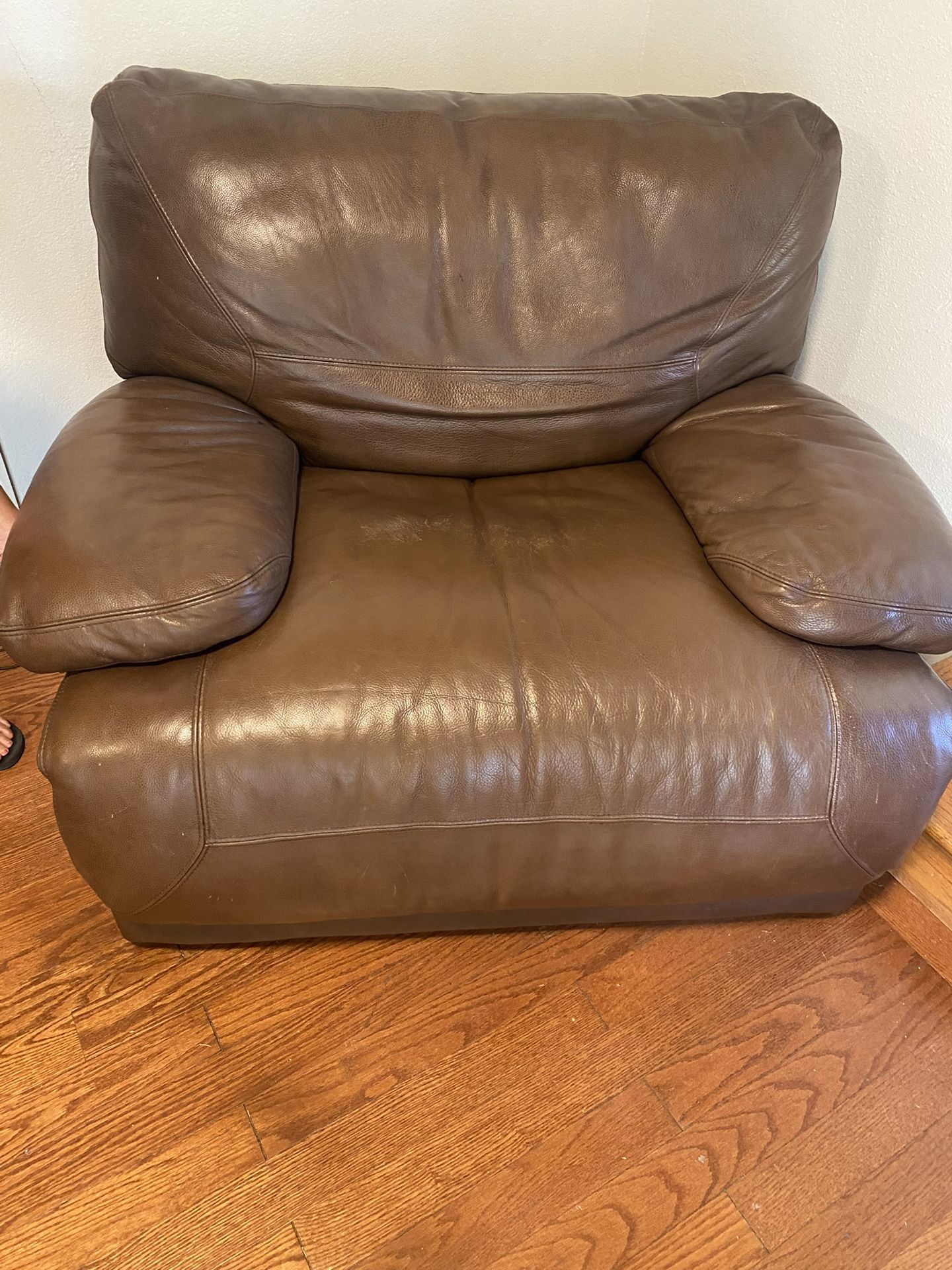 Leather Oversized Chair Electric Lounger
