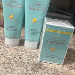 Jafra Baby Cologne, Lotion, and Hair & Body Wash 