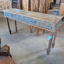 Architectural Salvage Two Drawer Console/Desk
