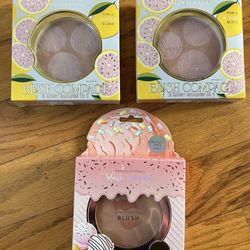 NWT beauty concepts 3pcs Blush Compact Set bundle