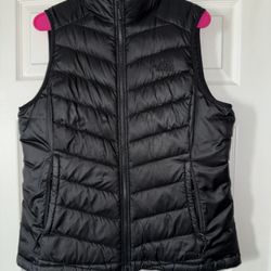 Women's Black Puffer Vest Large North Face
