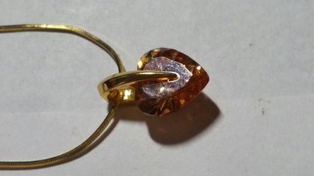 Gold plated Heart Pendant and Chain