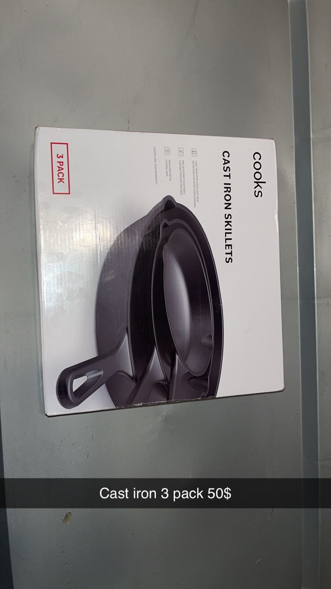 Cast Iron 3pack