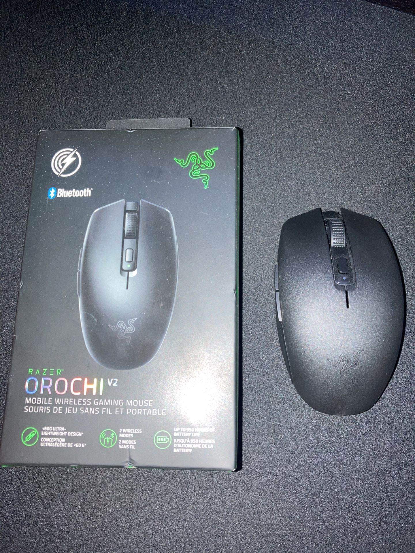 Razer Orochi V2 Black With Batteries