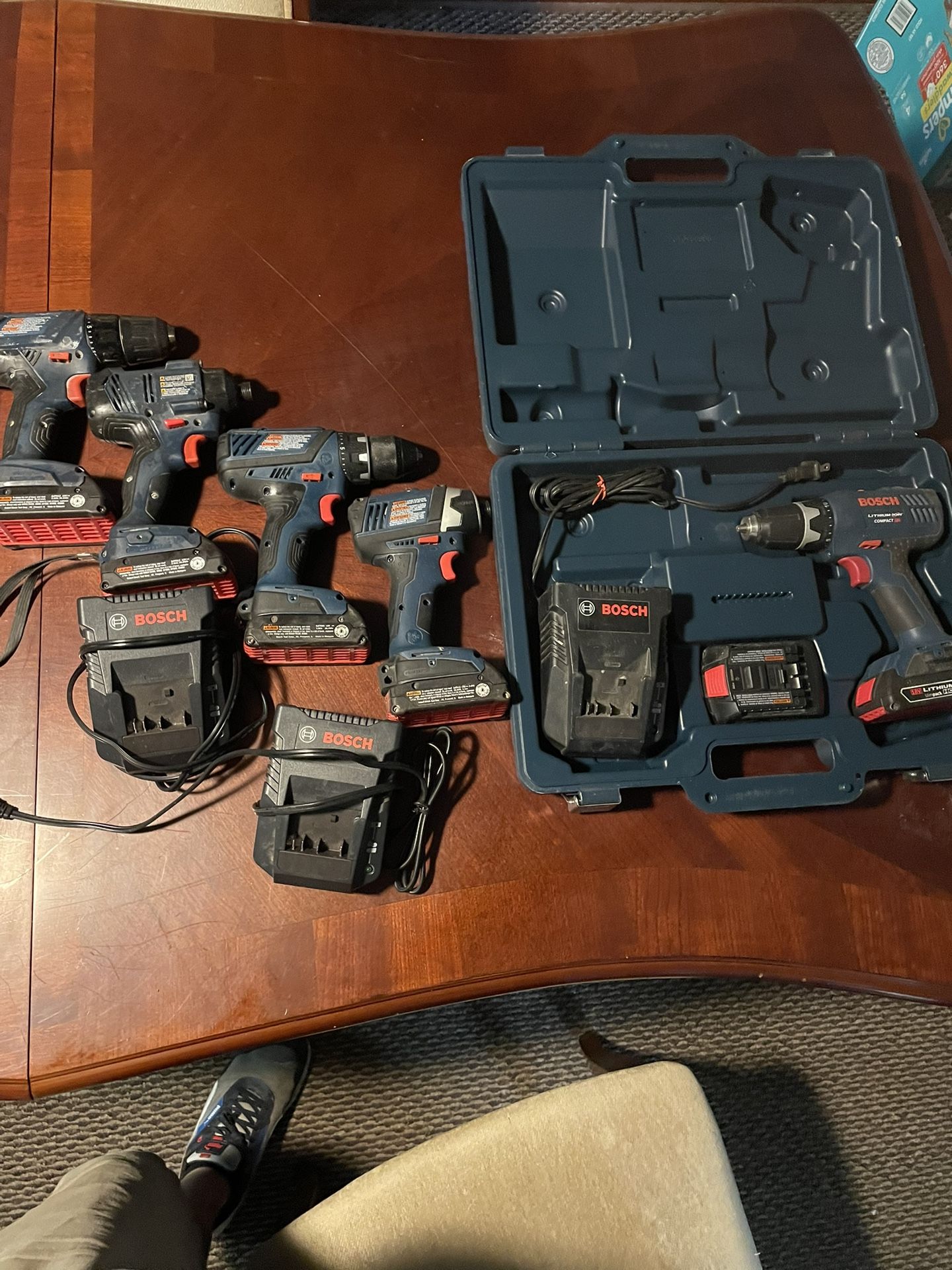 Bosch 18v Drills With Batteries And Chargers
