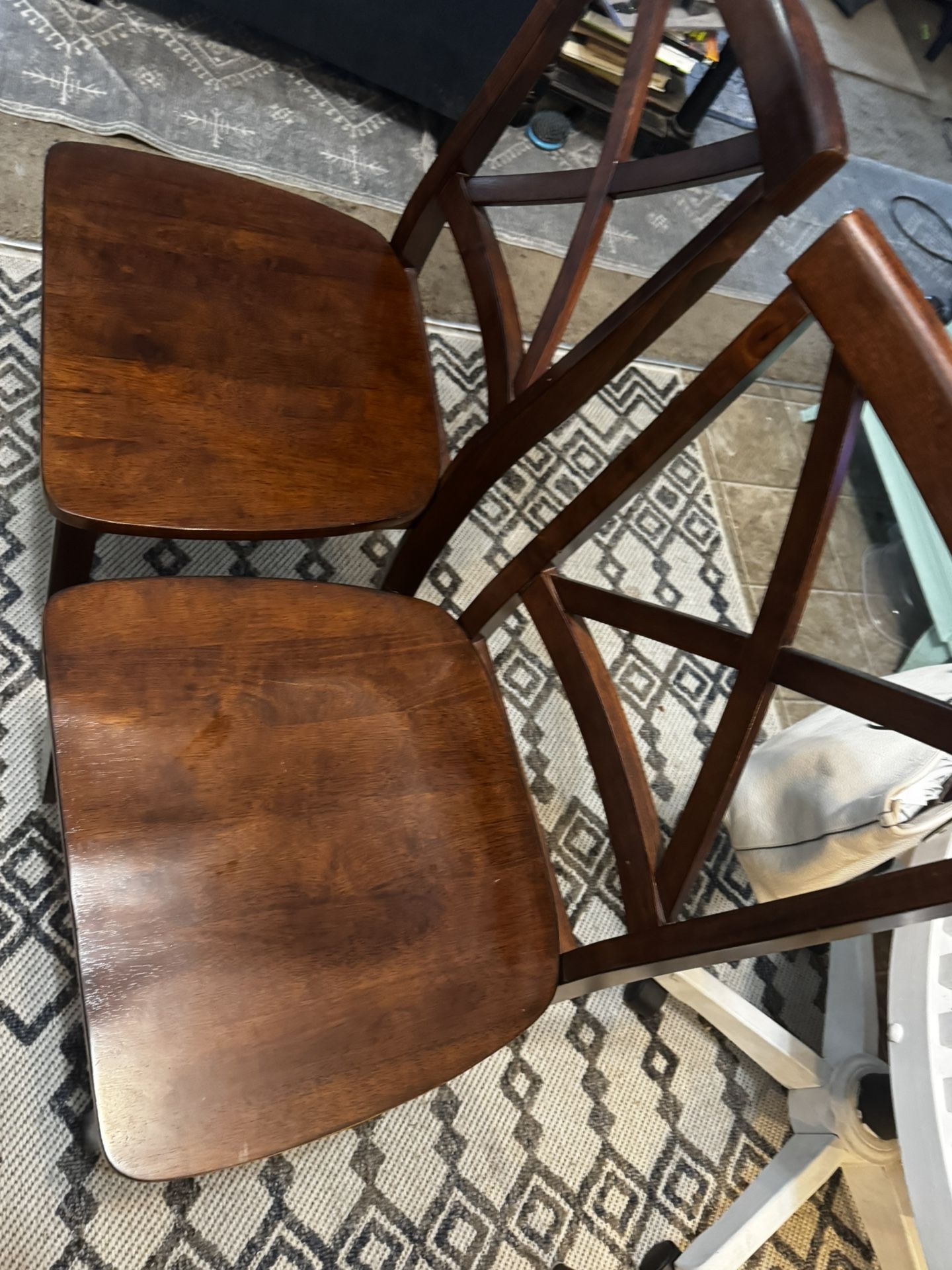 2 Cherrywood Farm Style X Back Chairs!