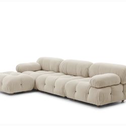 Modular Sectional Sofa-Ivory White