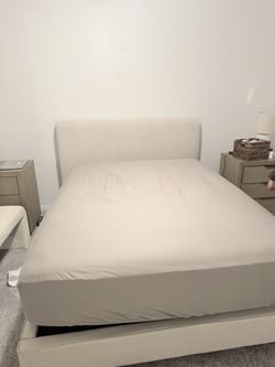 Bed Frame, Box Spring, Mattress , Night Stand