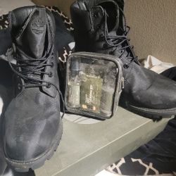 Timberland, Boots Black Camo, Size 12