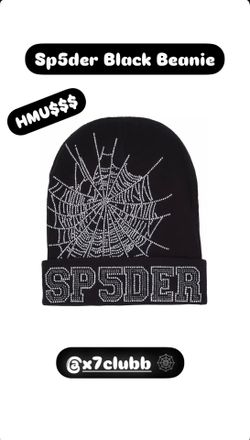 Sp5der Black Beanie๐ท๏ธ๐ธ๏ธ
