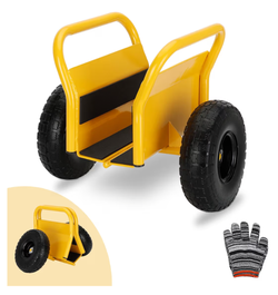Heavy Duty Panel Dolly Slab Dolly Two Comfortable Handles 10 in Solid Rubber Tires Holds up 1000 lbs