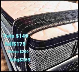 BRAND NEW 13 inch PILLOWTOP HYBRID MATTRESS- BED LIVING ROOM DINING AND MORE