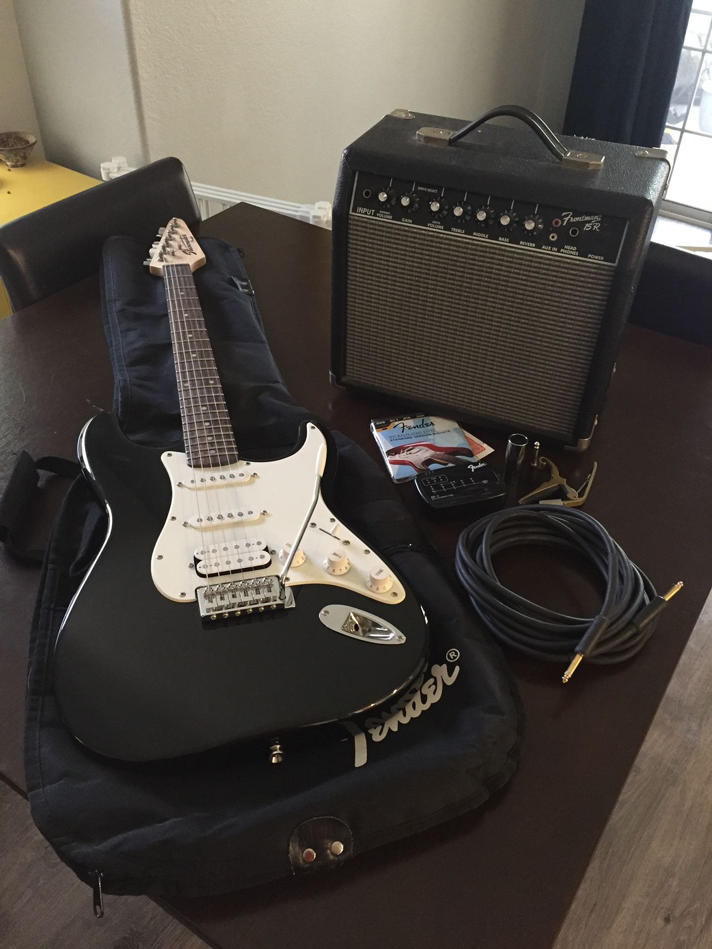 Fender Starcaster Guitar and Amp