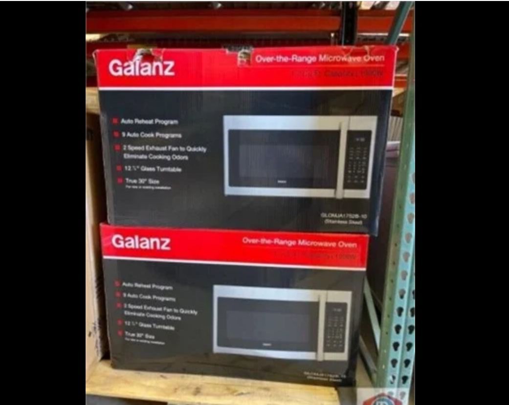 $100 Discount Regular Price $300 Here Only $200 New In Box Galanz GLOMJA17S2B-10 Over-The-Range Microwave, Energy Saving/ECO Mode,