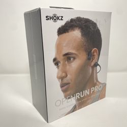 Shokz OpenRun Pro Bone Conduction Open-Ear Sport Bluetooth Wireless Headphones Black