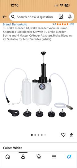 Brake bleeder kit