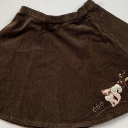 Gymboree Fox Trot Skirt Houndtooth Brown Girls Skirt Size 5T 5