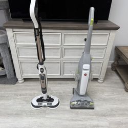 Steam Mops, Shark/Hoover Used One Time 