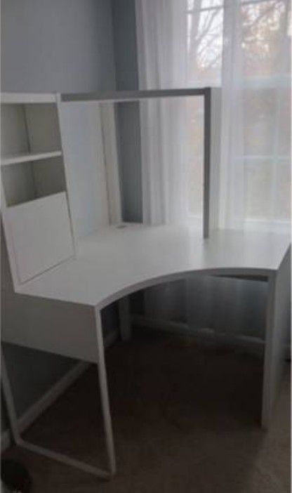 IKEA White Corner Desk Workstation