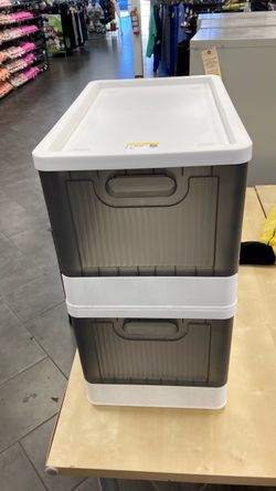 Stackable Plastic Storage Bins with Lid