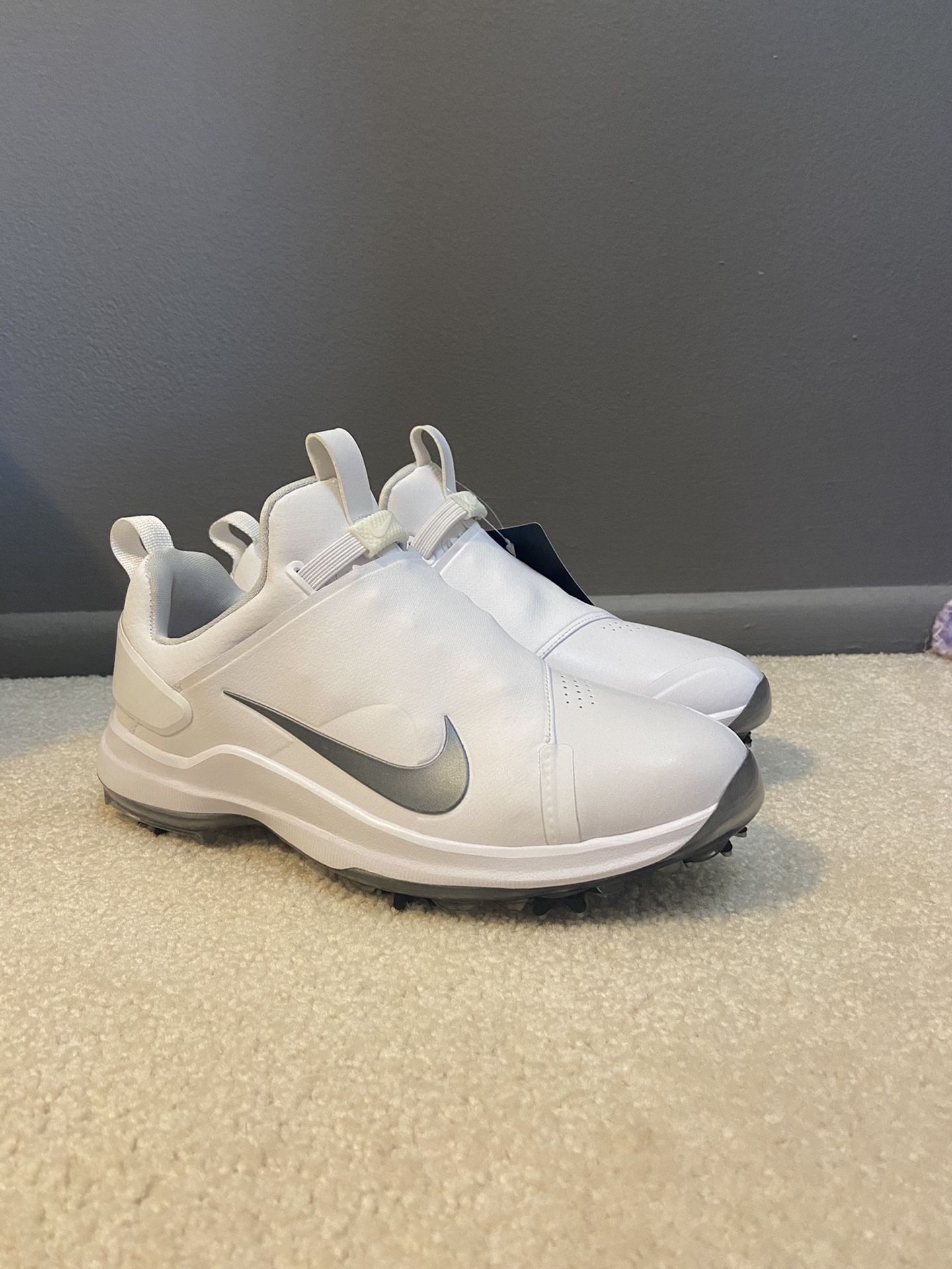 Nike Tour Premiere PGA Mens Golf Shoes White Metallic Size 7 NEW AO2241-101
