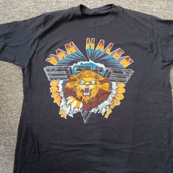 Vintage Van Halen Concert T-shirt From 1982