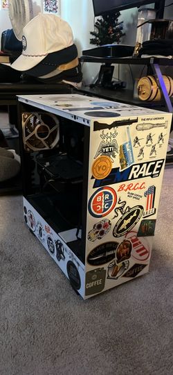 Mid-Tower PC Case Covered in Stickers