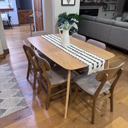 Mid-Century Modern Style 7-Piece Dining Set