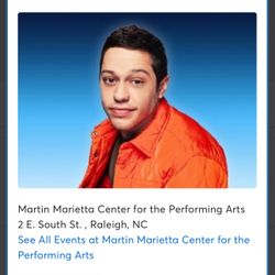 4th row Pete Davidson Tickets 6/30