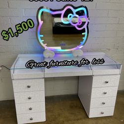 Impressions Hello Kitty Vanity With Mirror Brand New