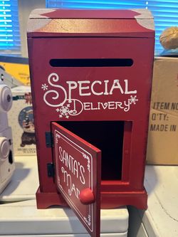 Santa's Mail Christmas Mailbox Decoration