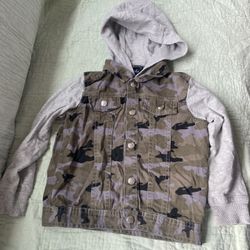Kids Button Up Jacket Hoodie 