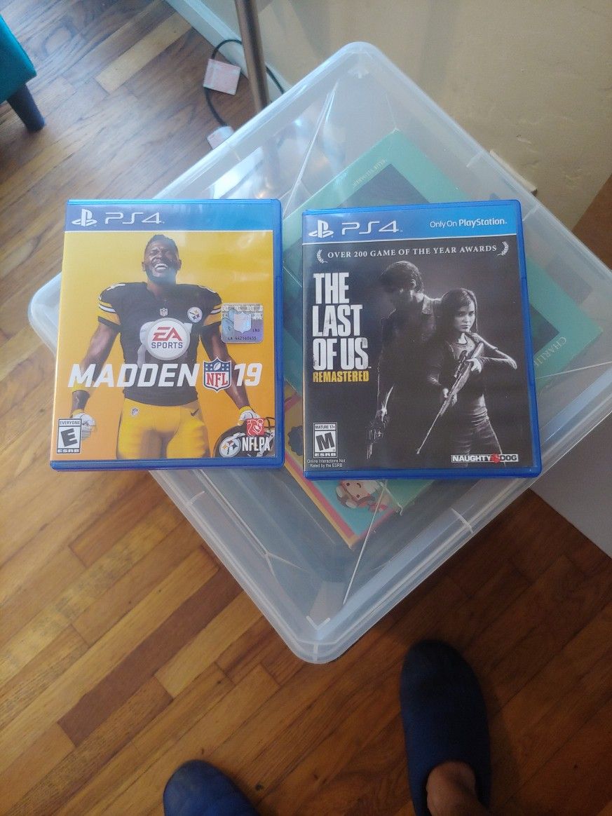 The Last Of Us & Madden 19 Ps4